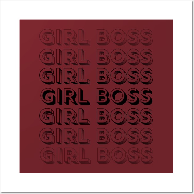 Boss babe, girl boss, women entrepeneur Wall Art by twentysevendstudio